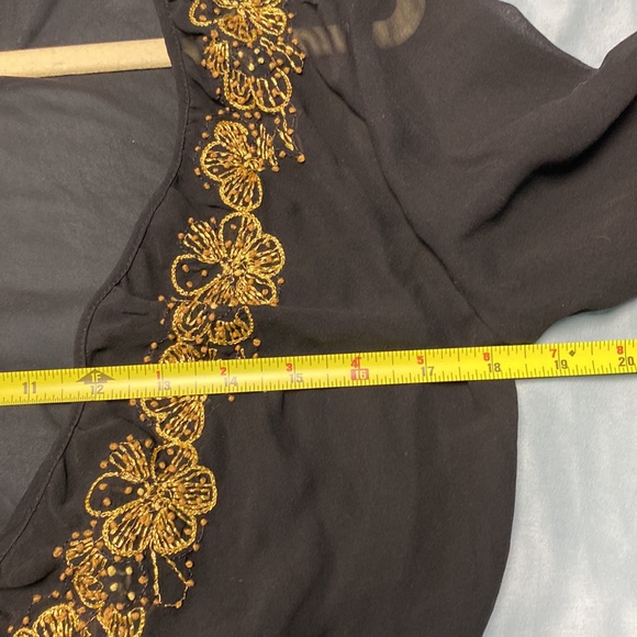 100%silk h&m sheer top size 6 - Picture 11 of 12